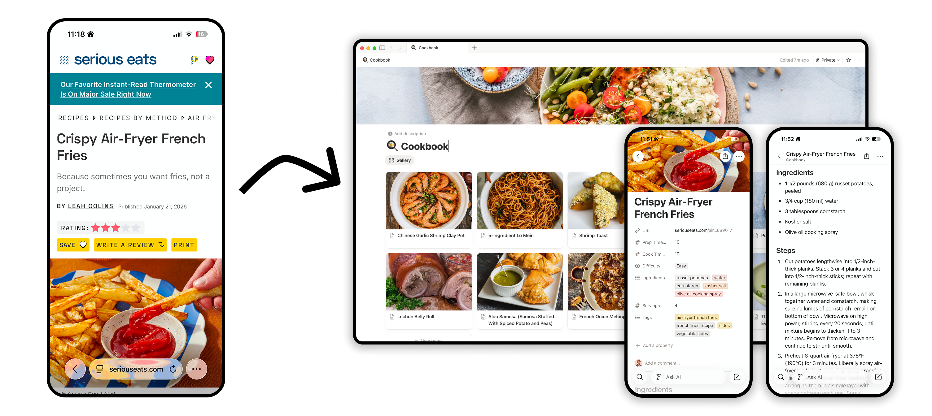 Screenshot of the app